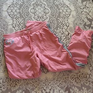 vintage pink old navy track pants